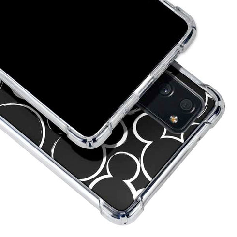 Disney Mickey Mouse Logo Pattern Galaxy S20 FE Clear Case